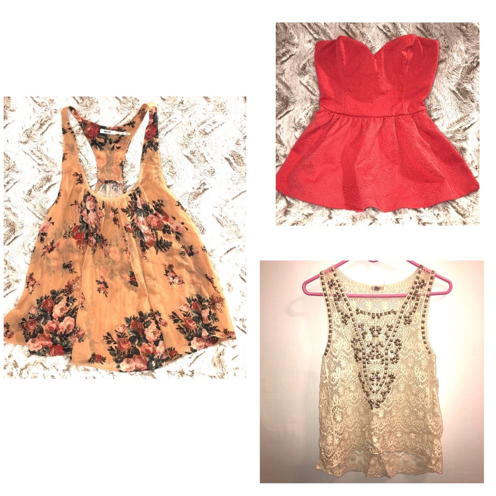 Bundle of (3) summer tops